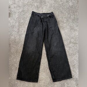 Zara Black Wide Leg Jeans